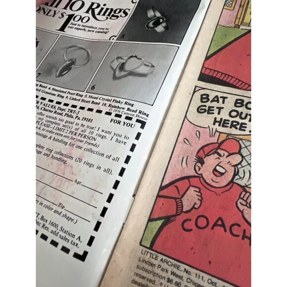 Little Archie #111 Comic October 1976 Vintage Archie Series Boarded Bagged - Picture 5 of 6